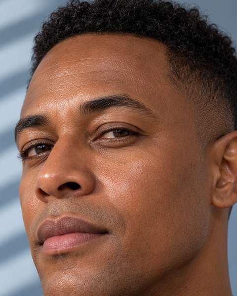 Viço e uniformidade: retrato ilustrativo de pele com viço e uniformidade